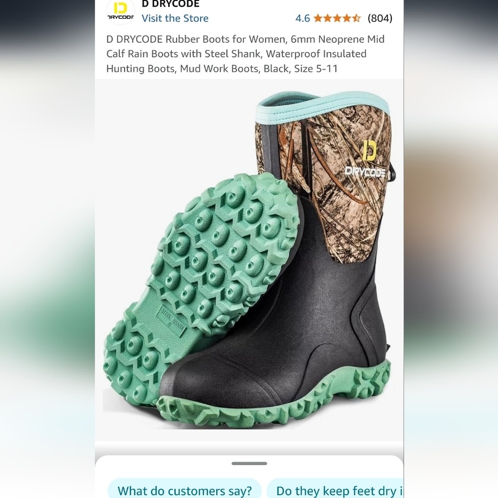 Women's insulated waterproof boots size 5